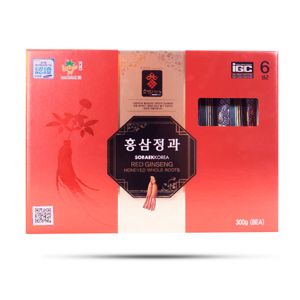 Hồng sâm nguyên củ tẩm mật ong Sobaek (300g)