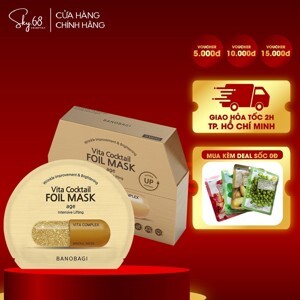 Hộp 10 mặt nạ banobagi dưỡng và phục hồi da mụn Banobagi Vita Cocktail Foil Mask (30ml x 10)