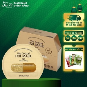 Hộp 10 mặt nạ banobagi dưỡng và phục hồi da mụn Banobagi Vita Cocktail Foil Mask (30ml x 10)