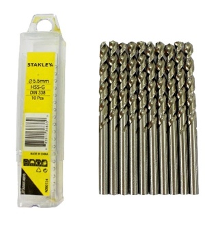 Hộp 10 mũi khoan sắt 5.5mm Stanley STA50074B10