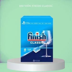 Hộp 100 viên rửa chén Finish Classic Dishwasher Tablets Lemon Sparkle QT025446 - hương chanh