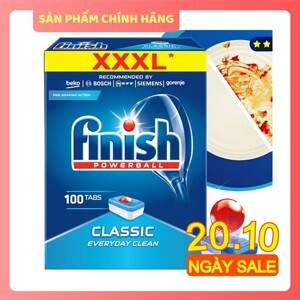 Hộp 100 viên rửa chén Finish Classic Dishwasher Tablets QT025445