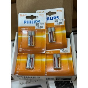 Hộp 12 vỉ pin kẽm AAA Philips R03L2B