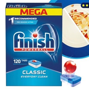 Hộp 120 viên rửa chén Finish Classic Dishwasher Tablets QT09444