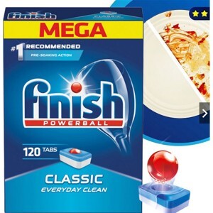 Hộp 120 viên rửa chén Finish Classic Dishwasher Tablets QT09444