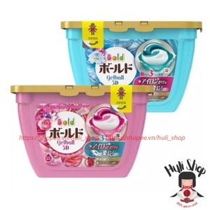 Hộp 17 viên giặt xả Ariel Nhật Bản mềm vải