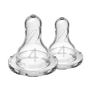 Hộp 2 chiếc núm ti cổ thường Dr.Brown's số 4 (9 tháng trở lên)