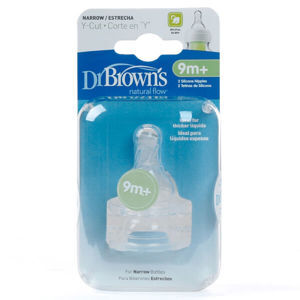 Hộp 2 chiếc núm vú DrBrown cổ hẹp (Y-cut)