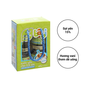 Hộp 4 hũ nước yến cho trẻ em Green Bird Babi 72g