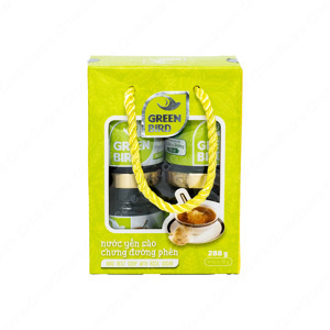 Hộp 4 hũ nước yến sào chưng đường phèn Green Bird 72g