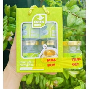 Hộp 4 hũ nước yến sào chưng đường phèn Green Bird 72g