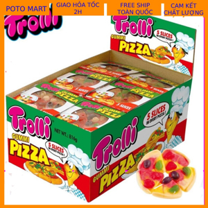 Hộp 48 gói kẹo dẻo trolli pizza 15.5gr