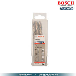 Hộp 5 mũi khoan Inox HSS-Co 10mm Bosch 2608585898