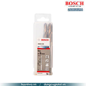 Hộp 5 mũi khoan Inox HSS-Co 9mm Bosch 2608585896