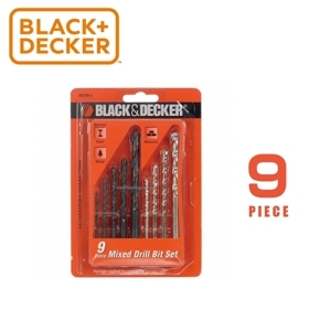 Hộp 9 mũi khoan hỗn hợp Black & Decker A8106G