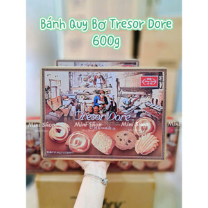 Hộp bánh Tresor Dore 600g hộp thiếc