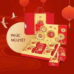 Hộp bánh trung thu Bibica phúc nguyệt 4 bánh
