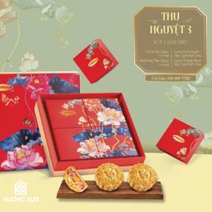 Hộp bánh trung thu Bibica thu nguyệt 4 bánh