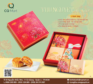 Hộp bánh trung thu Bibica thu nguyệt 4 bánh