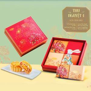 Hộp bánh trung thu Bibica thu nguyệt 4 bánh