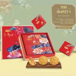 Hộp bánh trung thu Bibica thu nguyệt 4 bánh