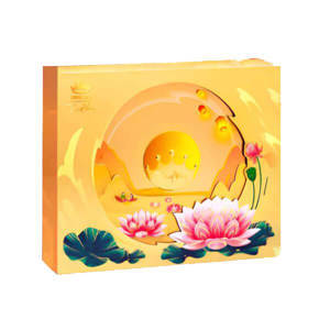 Hộp bánh trung thu Kinh đô Trăng vàng Hồng Ngọc Vàng 4 bánh