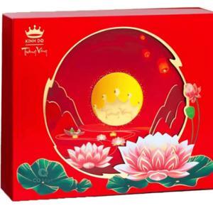 Hộp bánh trung thu Kinh đô Trăng vàng Hồng Ngọc An Thịnh Đỏ 4 bánh