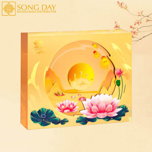 Hộp bánh trung thu Kinh đô Trăng vàng Hồng Ngọc Vàng 4 bánh