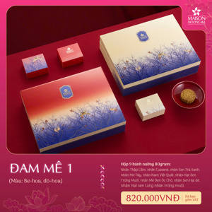 Hộp bánh trung thu Maison Đam mê 6 bánh