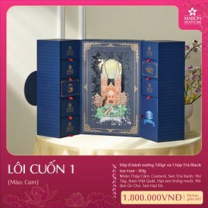 Hộp bánh trung thu Maison Lôi cuốn 8 bánh