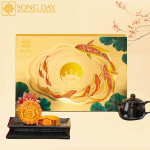 Hộp bánh trung thu Trăng Vàng Hoàng Kim Vinh Hoa (Vàng)