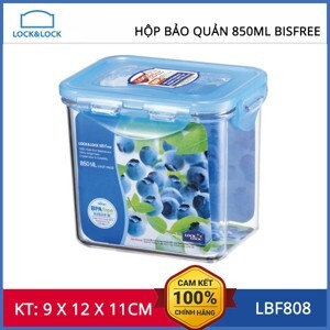 Hộp bảo quản Bisfree hình chữ nhật Lock&Lock LBF808 850ml