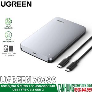 Hộp box đựng ổ cứng sata 2.5 inch vỏ nhôm Ugreen 70499