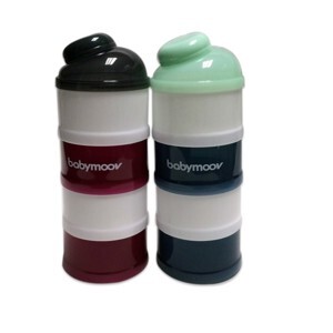 Hộp chia sữa 4 tầng màu đỏ Babymoov (BM14739/BM14740/BM00923/BM01118)