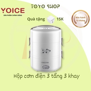 Hộp cơm cắm điện 3 tầng Yoice Y-DFH3