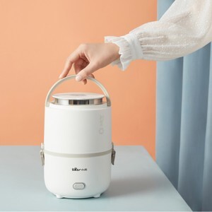 Hộp cơm điện 3 khay inox Bear giảm độ ồn DFH-B15F8
