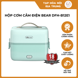 Hộp cơm điện Bear DFH-B12E1 - 2 tầng 3 ngăn