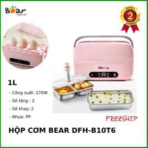 Hộp cơm điện tử Bear DFH-B10T6 - 2 tầng