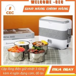 Hộp cơm hâm nóng 2 tầng 4 ngăn Bucook DFH-C02