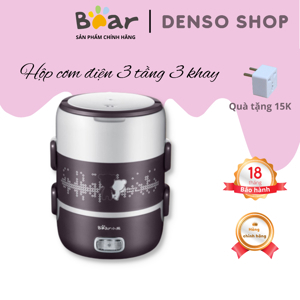 Hộp cơm hâm nóng tự động Bear DFH-S2123 - 3 ngăn