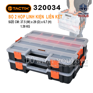 Hộp đồ nghề 2 ngăn Tactix 320034