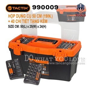 Hộp dụng cụ 40 chi tiết Tactix 990009