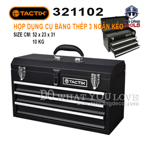 Hộp đựng dụng cụ 3 ngăn Tactix 321102 52cm