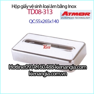 Hộp đựng giấy inox TD08-313