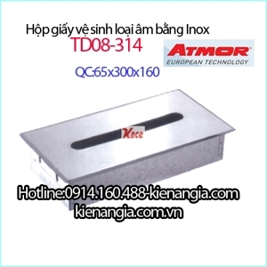 Hộp đựng giấy vệ sinh âm Atmor TD08-314