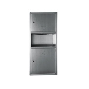 Hộp đựng giấy vệ sinh inox treo tường đa năng 2 trong 1 Atmor TD-8333S