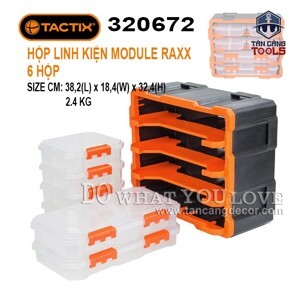 Hộp đựng linh kiện Tactix 320672 37.8 x 18 x 32