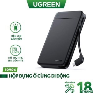 Hộp đựng ổ cứng di động SSD và HDD 2.5 inch Ugreen 10904