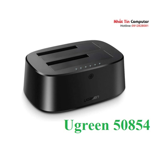 Hộp đựng ổ cứng Docking 2.5/3.5inch Sata/USB 3.0 hỗ trợ 16TB Ugreen 50854