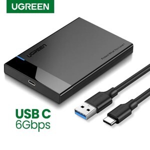 Hộp đựng ổ cứng SATA cổng USB-C 3.1 cao cấp Ugreen 50743